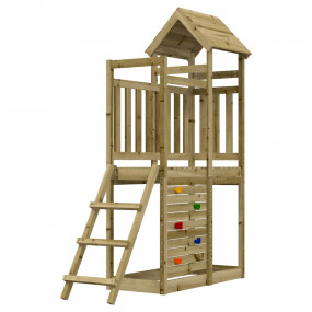 Outdoor Play-set Natural Pine Treated Pine Wood Medium ...