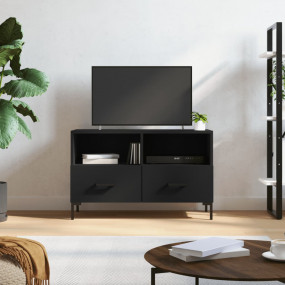 TV Cabinet Black Engineered wood, iron 31.5 in wide TV ...