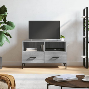 TV Cabinet Grey sonoma Engineered wood, iron Medium TV ...