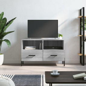 TV Cabinet Grey Sonoma Engineered wood, iron Medium Sto...