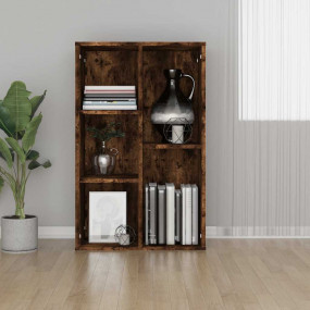 Book Cabinet Smoked oak Engineered wood Medium Book Cab...