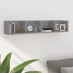 Wall Shelf Grey Sonoma Engineered Wood Large Wall mount...
