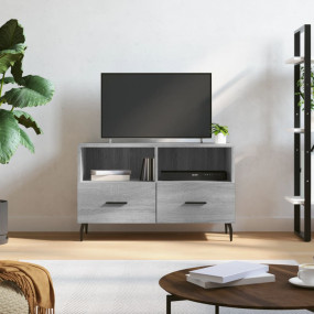 TV Cabinet Grey sonoma Engineered wood, iron Medium TV ...