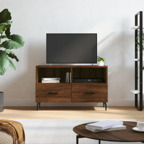 TV Cabinet Brown Oak Engineered wood and iron Medium