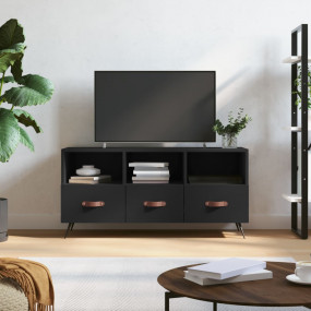 TV Cabinet Black Engineered wood Medium TV Cabinet Rect...