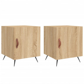 Bedside Cabinet Set of 2 Sonoma Oak