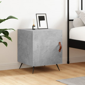 Bedside Cabinet Concrete grey Engineered wood, iron, PU...