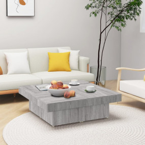 Coffee Table Gray Sonoma Engineered wood 35.4x35.4x11.0...