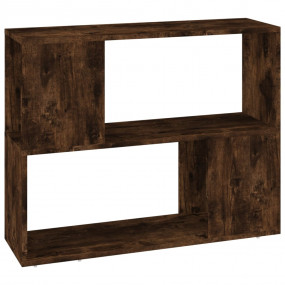 Book Cabinet Smoked oak Engineered wood Medium Book Cab...