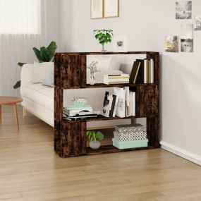 Book Cabinet Smoked oak Engineered wood Medium Book Cab...