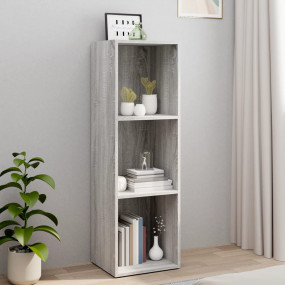 Book Cabinet Grey sonoma Engineered wood Tall Book Cabi...