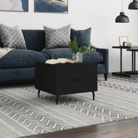 Coffee Table Black Engineered wood Compact Coffee Table...