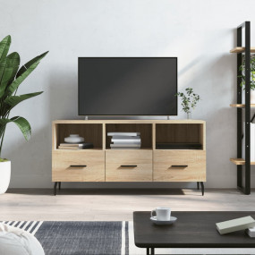 TV Cabinet Sonoma oak Engineered wood, iron Medium Stor...