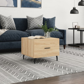 Coffee Table Sonoma Oak Engineered Wood Medium Storage