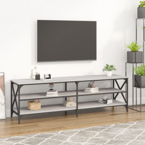 TV Cabinet Grey Sonoma Engineered Wood Medium Adjustabl...