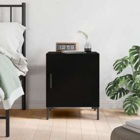 Bedside Cabinet Black Engineered wood, iron 15.7 x 15.7...