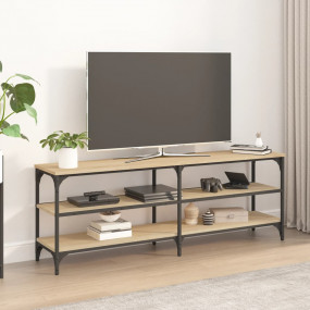 TV Cabinet Sonoma oak Engineered wood, iron Large Adjus...