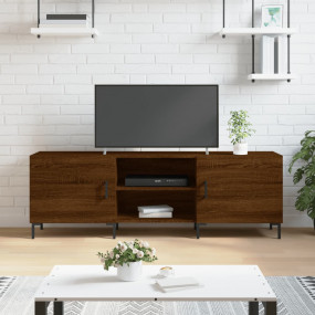 TV Cabinet Brown Oak Engineered Wood Large TV Cabinet