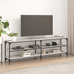 TV Cabinet Grey Sonoma Engineered wood, iron Large