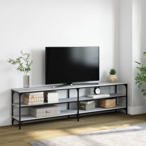 TV Cabinet Grey Sonoma Engineered wood, metal Large TV ...