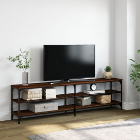 TV Cabinet Brown Oak Engineered wood, metal Large TV Ca...