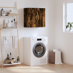 Wall Cabinet Smoked Oak Engineered Wood Medium Wall Cab...