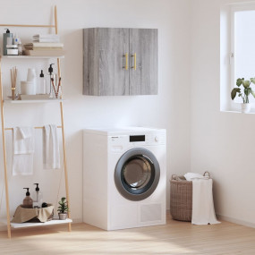 Wall Cabinet Gray Sonoma Engineered Wood Medium Wall Ca...