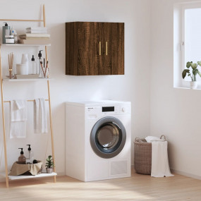 Wall Cabinet Brown Oak Engineered Wood 23.6 x 12.2 x 23...