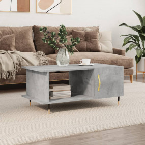 Coffee Table Concrete Grey Engineered wood, Iron Medium