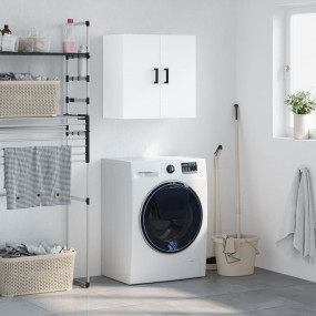 Wall Cabinet White Engineered wood Medium Wall Cabinet