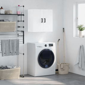 Wall Cabinet High gloss white Engineered wood 23.6 x 12...