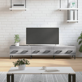 TV Cabinet Grey Sonoma Engineered Wood, Iron Medium TV ...