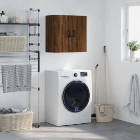 Wall Cabinet Brown Oak Engineered Wood Medium Wall Cabi...