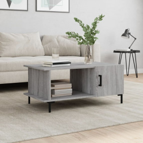 Coffee Table Gray Sonoma Engineered Wood, Iron