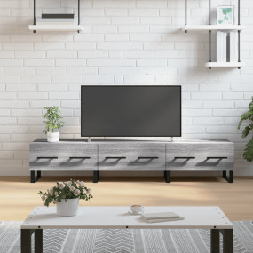 TV Cabinet Grey Sonoma Engineered wood, iron Storage TV...