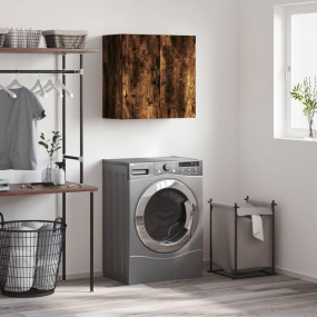 Wall Cabinet Smoked Oak Engineered Wood Medium Wall Cab...