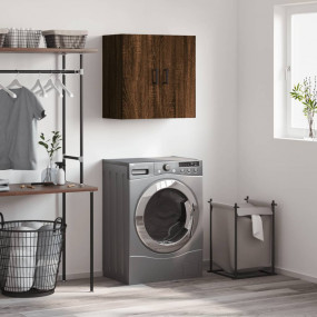 Wall Cabinet Brown Oak Engineered Wood 23.6x12.2x23.6 i...