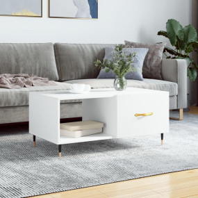 Coffee Table White Engineered wood Medium Coffee Table