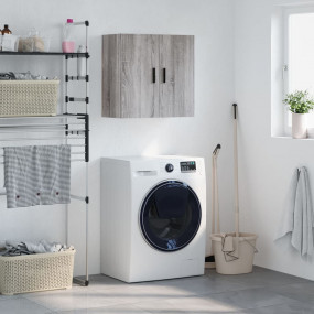 Wall Cabinet Grey Sonoma Engineered wood Medium Wall Ca...
