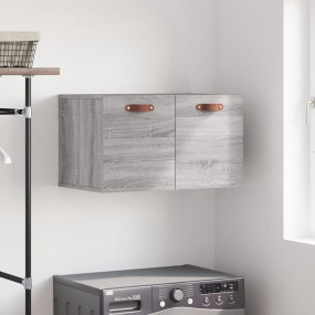 Wall Cabinet Gray Sonoma Engineered wood Medium Wall Ca...