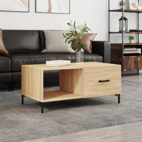 Coffee Table Sonoma Oak Engineered wood, Iron Medium Co...