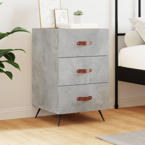 Bedside Cabinet Concrete Grey