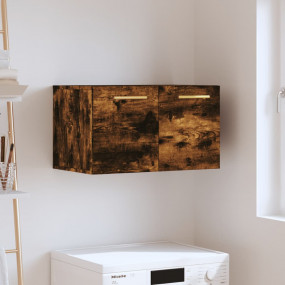 Wall Cabinet Smoked Oak Engineered Wood Medium Wall Cab...