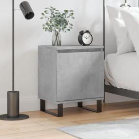 Bedside Cabinet Concrete grey Engineered wood, iron Sma...