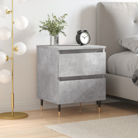 Bedside Cabinet Concrete Grey Engineered wood, iron Med...