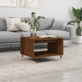 Coffee Table Brown Oak Engineered Wood Medium Coffee Ta...