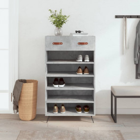 Shoe Cabinet Concrete grey Engineered wood, iron, faux ...