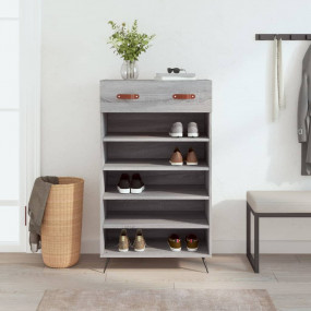 Shoe Cabinet Grey Sonoma Engineered wood Standard Shoe ...