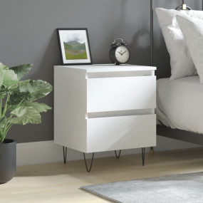 Bedside Cabinet White Engineered wood Medium bedside ca...