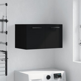 Wall Cabinet Black Engineered wood Medium Wall Cabinet